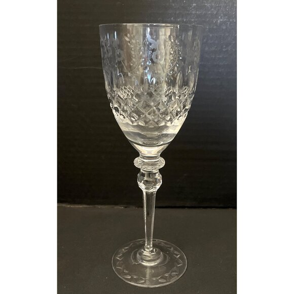 Rogaska Crystal Gallia Wine Glass 9 1/2” France 1990’s - Picture 1 of 6